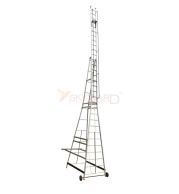 Model No. 1300 Aluminium Self Supported Telescopic Extension Ladder for Home and Industrial Access Use, Professional Extendable Ladder for Maintenance, Repair and Working Tasks 